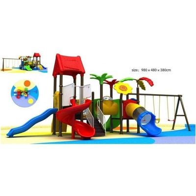 MYTS Mega Kids Playsets adventure flower styled with swings and slide 